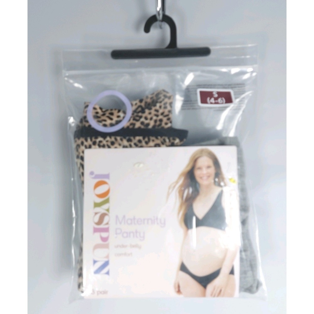 NEW JOYSPUN MATERNITY Underbelly Panties Underwear 3 Pair Size Small 4-6